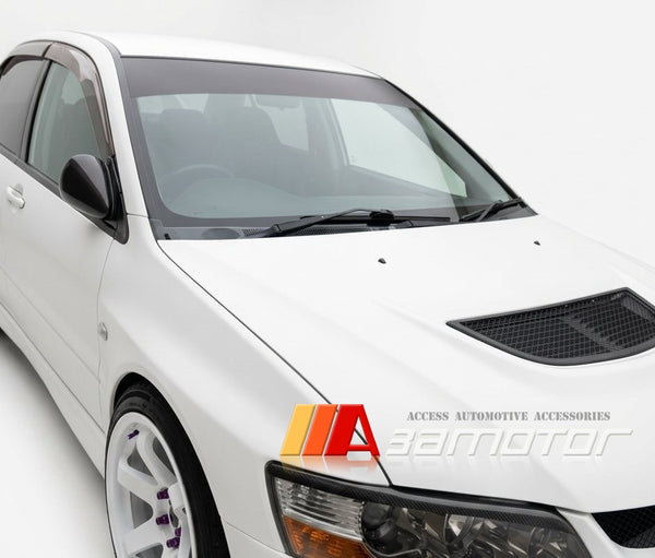 Replacement Carbon Fiber Side Mirrors w/ Blue Glass fit for Mitsubishi Evolution EVO 7 / EVO 8 / EVO 9