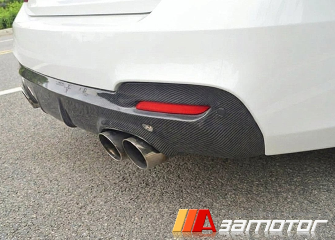 Carbon Fiber Rear Bumper Diffuser Quad fit for 2014-2020 BMW F34 3-Series GT M Sport