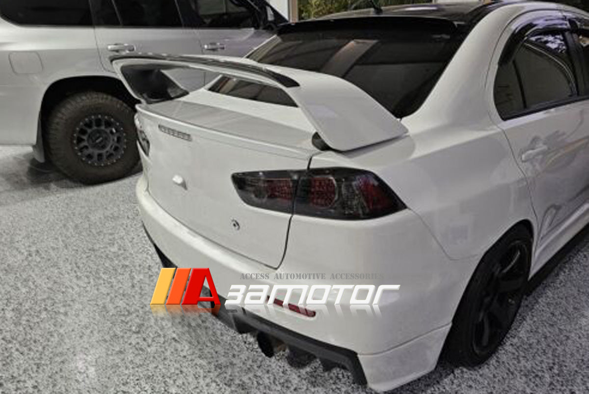 Carbon Fiber Rear Gurney Flap lip Spoiler fit for Mitsubishi Lancer Evolution X EVO 10