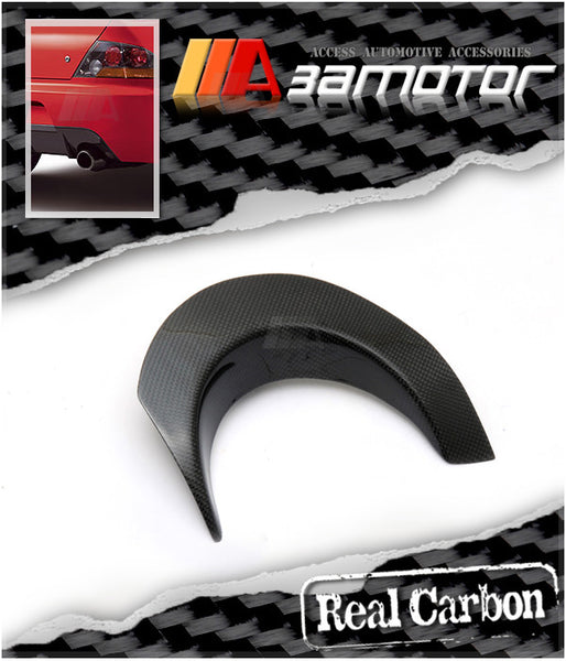 Carbon Fiber Rear Heat Exhaust Trim Shield Protector fit for Mitsubishi Lancer Evolution IX EVO 9 JDM Bumper