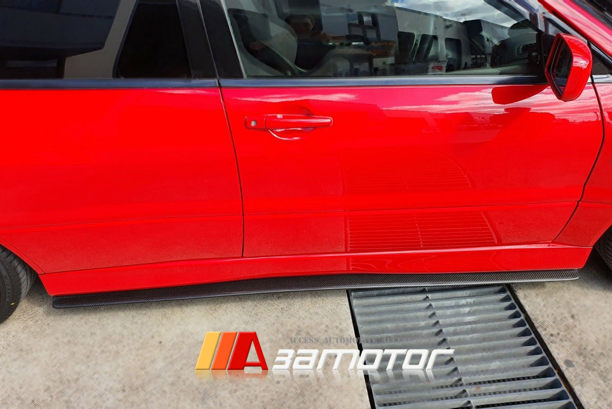 Carbon Fiber Side Skirt Extensions Set fit for Mitsubishi Lancer Evolution EVO 7 / EVO 8 / EVO 9 CT9A