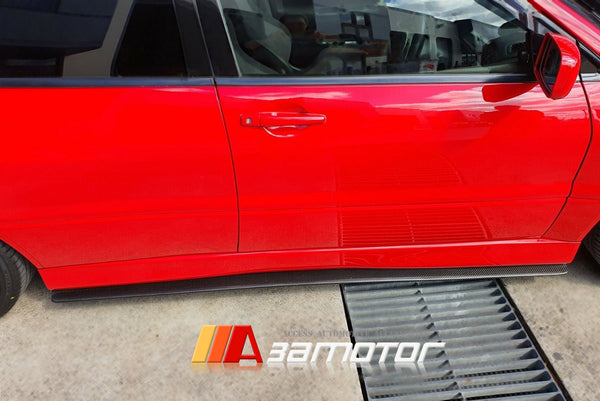 Carbon Fiber Side Skirt Extensions Set fit for Mitsubishi Lancer Evolution EVO 7 / EVO 8 / EVO 9 CT9A