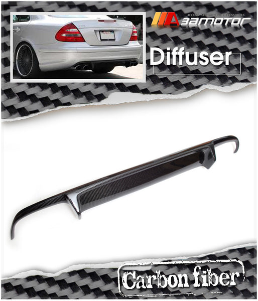 Carbon Fiber Rear Bumper Diffuser Quad fit for 2007-2009 Mercedes W211 E63 AMG Sedan