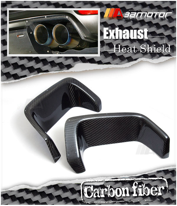 Carbon Fiber Rear Bumper Exhaust Heat Shield Protector fit for 2008-2014 Subaru Impreza GRB / GVB WRX STI Wagon