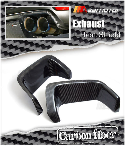 Carbon Fiber Rear Bumper Exhaust Heat Shield Protector fit for 2008-2014 Subaru Impreza GRB / GVB WRX STI Wagon