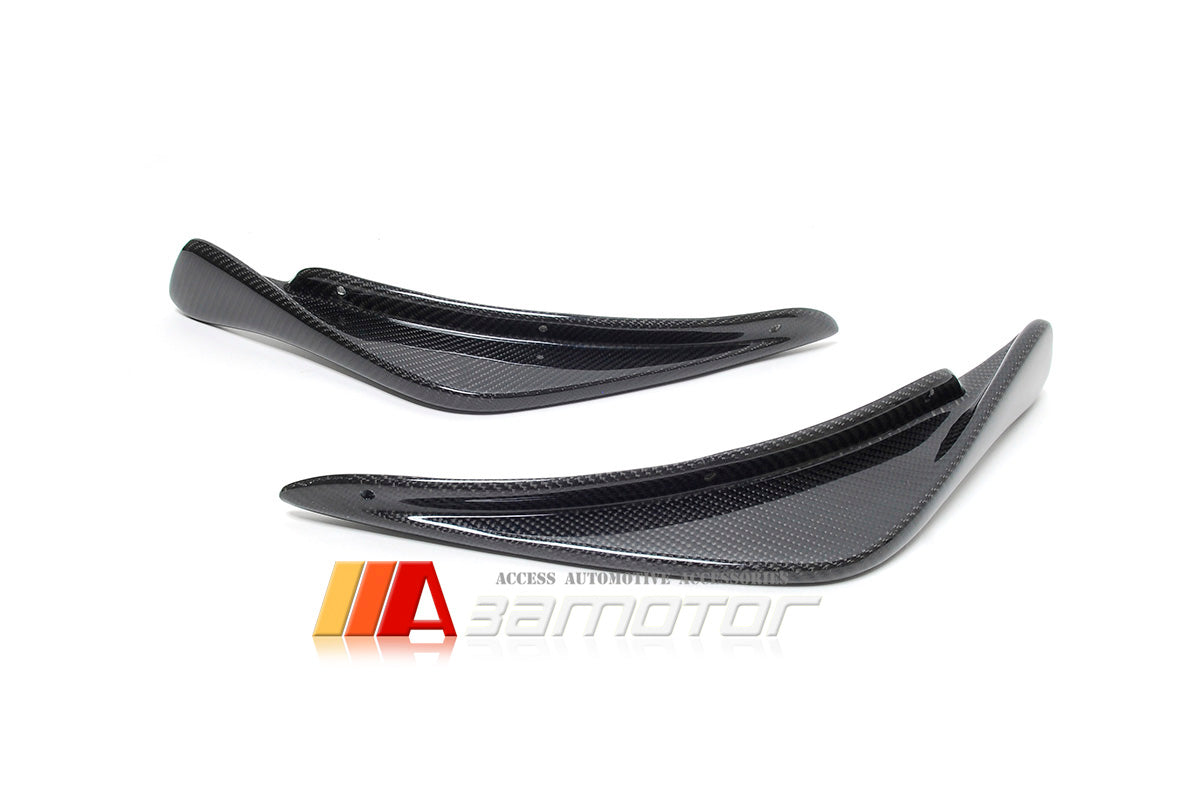 Carbon Fiber R Front Bumper Canards Set fit for Mitsubishi Lancer Evolution EVO 8 VIII