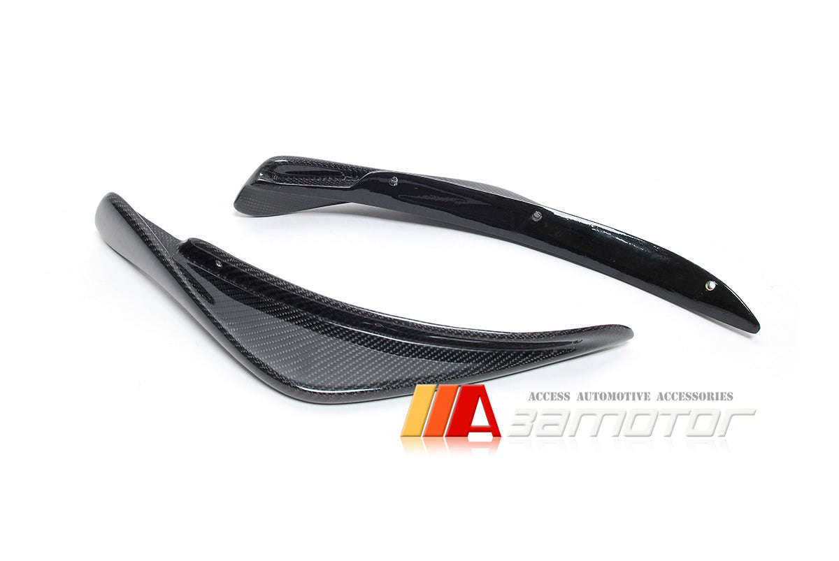 Carbon Fiber R Front Bumper Canards Set fit for Mitsubishi Lancer Evolution EVO 8 VIII