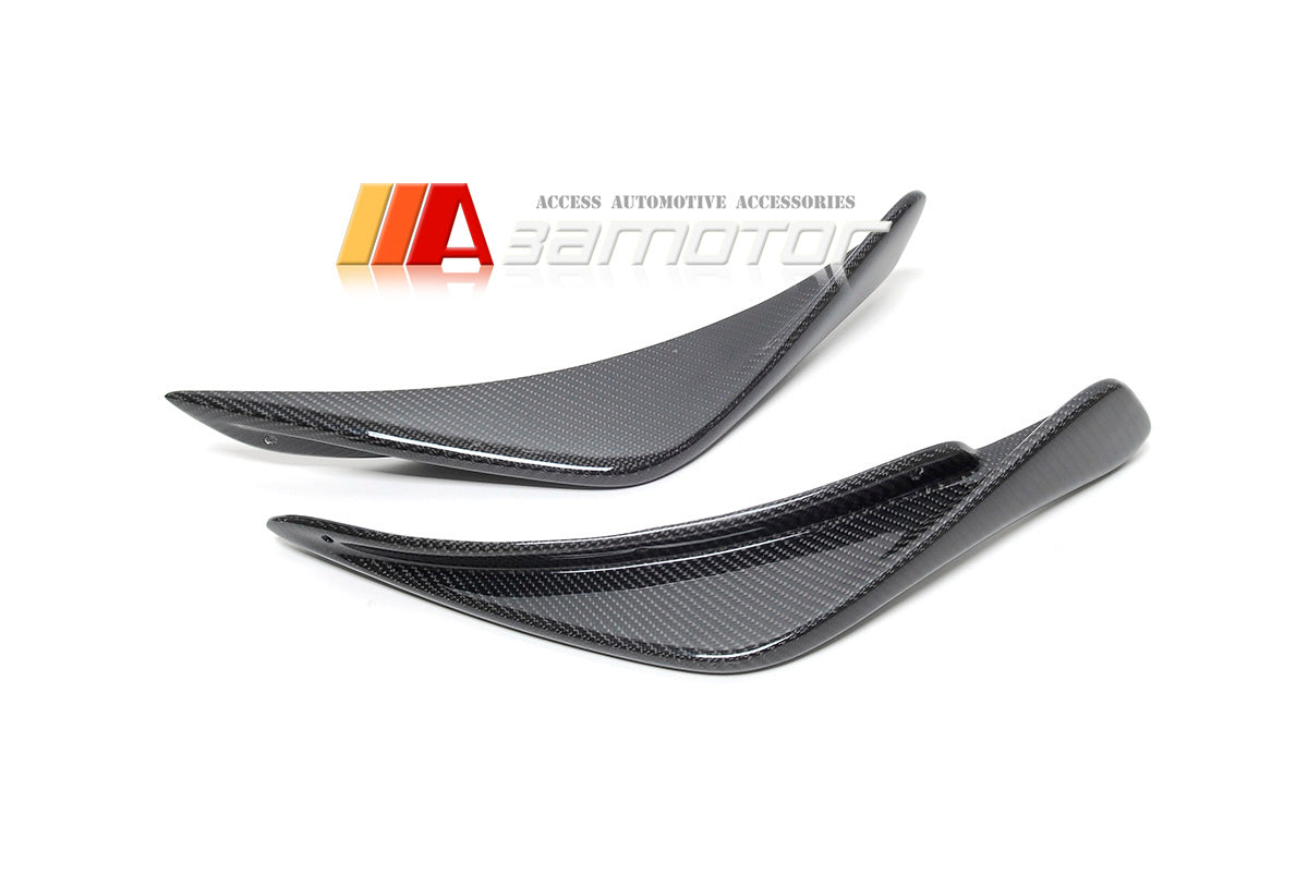 Carbon Fiber R Front Bumper Canards Set fit for Mitsubishi Lancer Evolution EVO 8 VIII