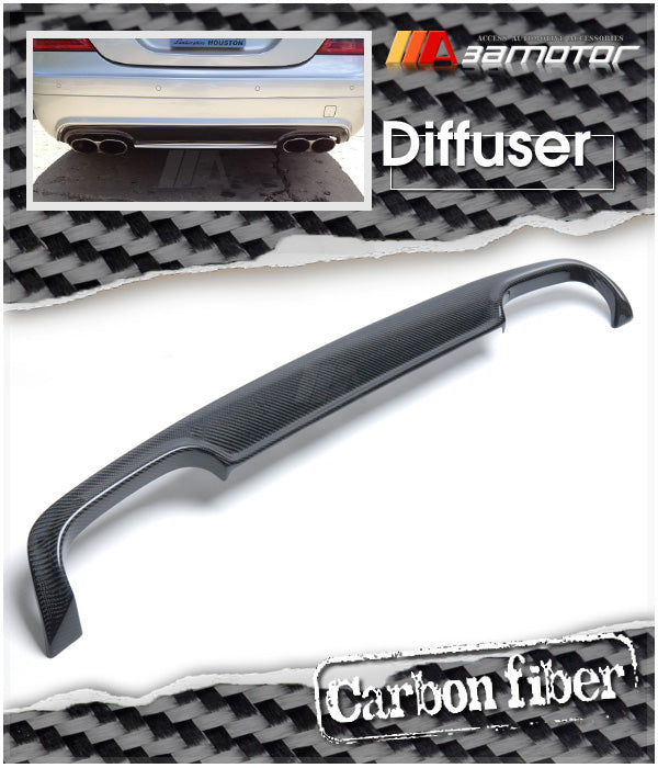 Carbon Fiber Rear Bumper Diffuser Cover Quad fit for 2007-2008 Mercedes W221 S-Class AMG