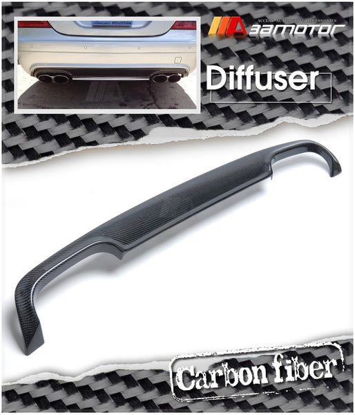 Carbon Fiber Rear Bumper Diffuser Cover Quad fit for 2007-2008 Mercedes W221 S-Class AMG