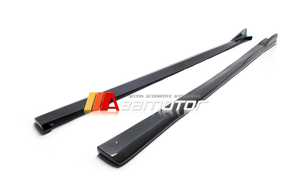 Carbon Fiber Side Skirt Extensions Set fit for 2008-2014 Subaru Impreza Sedan Wagon WRX STI