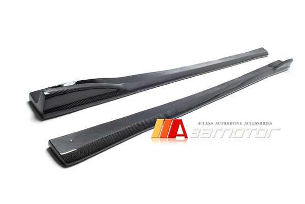 Carbon Fiber Side Skirt Extensions Set fit for 2008-2014 Subaru Impreza Sedan Wagon WRX STI