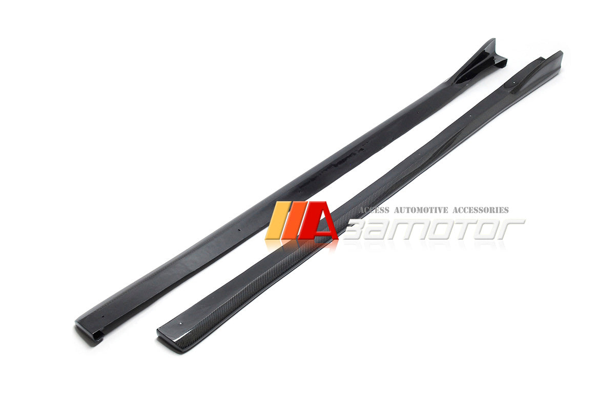 Carbon Fiber Side Skirt Extensions Set fit for 2008-2014 Subaru Impreza Sedan Wagon WRX STI