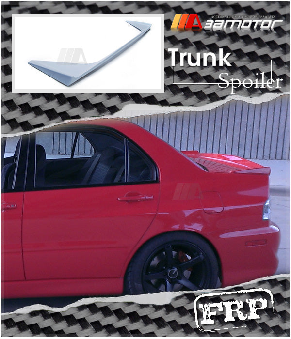 Unpainted FRP Rear Trunk Spoiler Wing fits Mitsubishi Lancer Evolution EVO 7 / EVO 8 / EVO 9