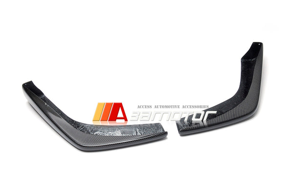 Carbon Fiber Front Bumper Splitter Covers Set fit for Mitsubishi Lancer Evolution X EVO 10