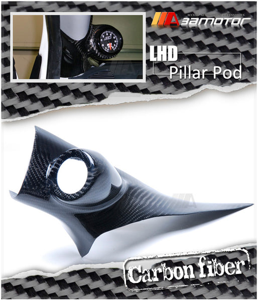 Carbon Fiber A Pillar Pod Cover fit for Mitsubishi Lancer Evolution X EVO 10 LHD only!