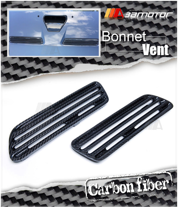 Carbon Fiber Front Air Intake Bonnet Hood Vents Set fit for Mitsubishi Lancer Evolution X EVO 10 / Ralliart
