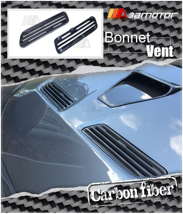 Carbon Fiber Front Air Intake Bonnet Hood Vents Set fit for Mitsubishi Lancer Evolution X EVO 10 / Ralliart