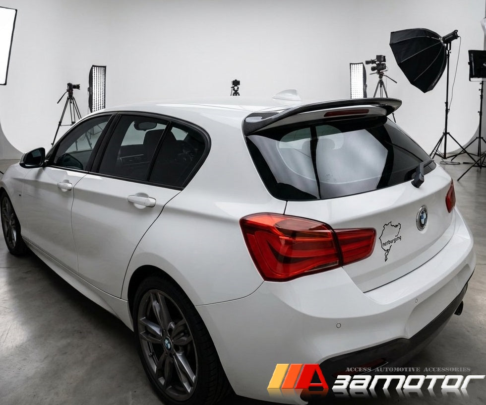 Carbon Fiber Roof Spoiler Wing fit for 2012-2018 BMW F20 1-Series 5-Door Hatchback