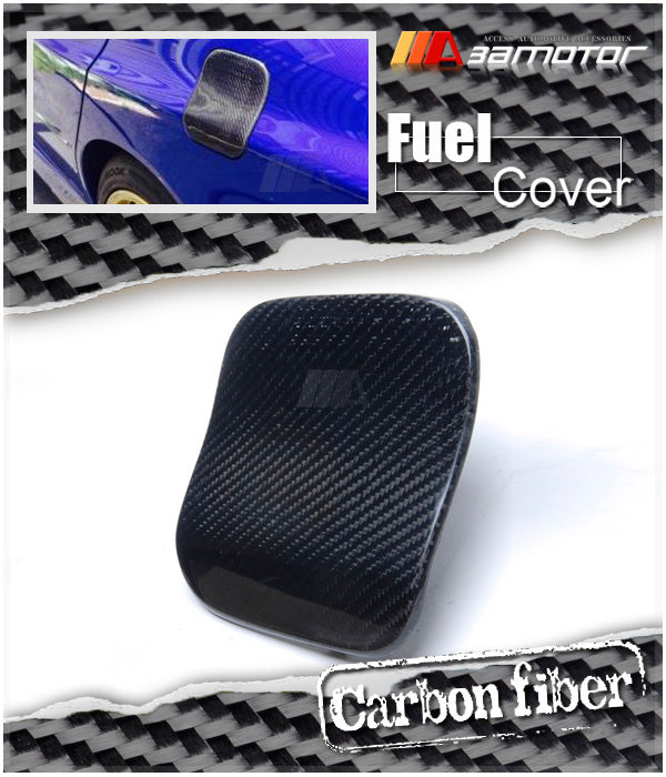 Dry Carbon Fiber Gas Cap Fuel Door Cover fit for Mitsubishi Lancer Evolution EVO 7 / EVO 8 / EVO 9 CT9A