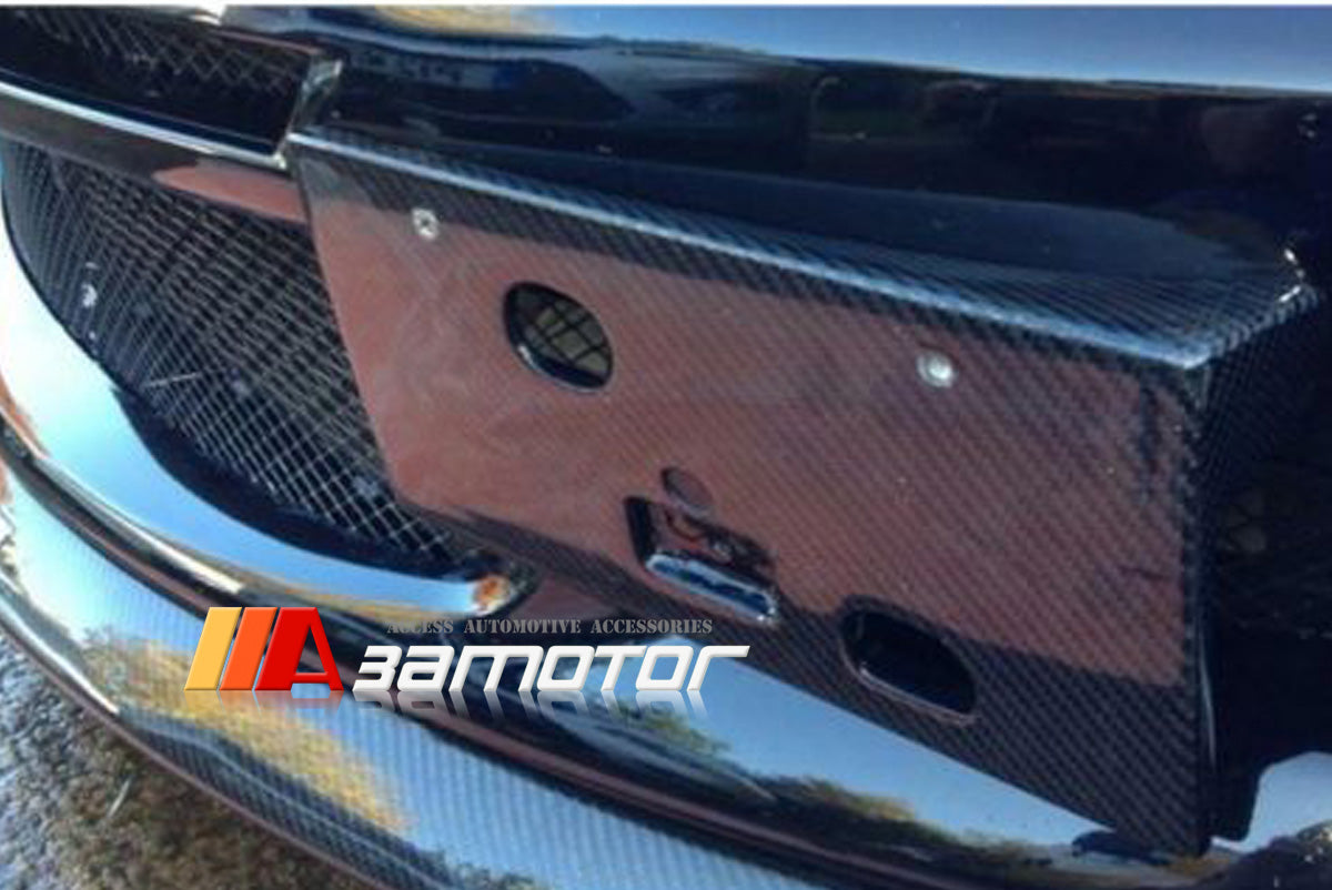Carbon Fiber Front Number License Plate Bracket fit for Mitsubishi Lancer Evolution EVO 8