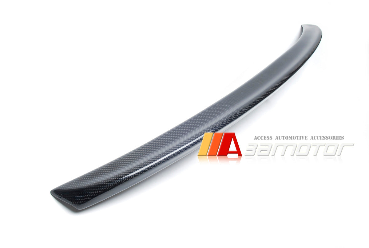 Carbon Fiber Rear Trunk Spoiler Wing fit for 2008-2015 Audi A4 B8 Base Sedan Non-Sline