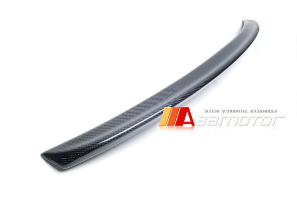 Carbon Fiber Rear Trunk Spoiler Wing fit for 2008-2015 Audi A4 B8 Base Sedan Non-Sline