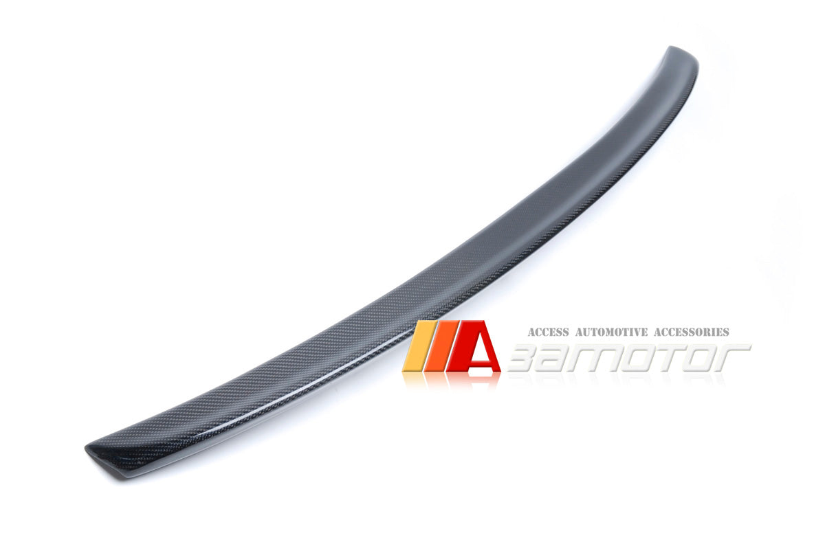 Carbon Fiber Rear Trunk Spoiler Wing fit for 2008-2015 Audi A4 B8 Base Sedan Non-Sline