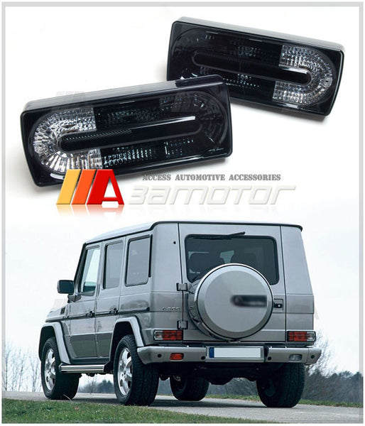 Rear Tail Lights Lamps Smoke & Clear Set fit for 2002-2014 Mercedes W463 G-Class