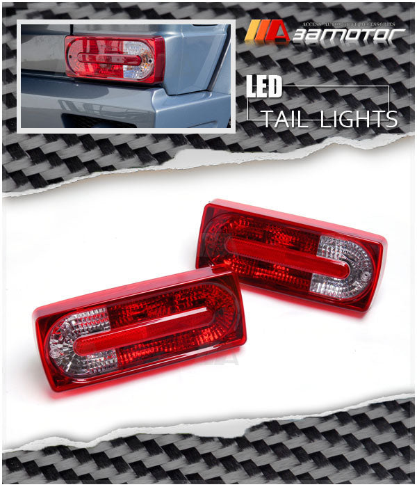 Rear Tail Lights Lamps Red & Clear Set fit for 2002-2014 Mercedes W463 G-Class