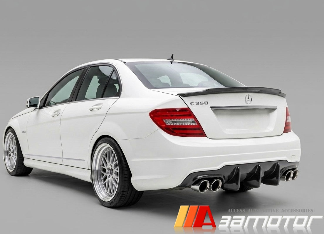 Carbon Fiber C74 Style Rear Trunk Spoiler Wing fit for 2011-2020 Mercedes R172 SLK SLC Convertible