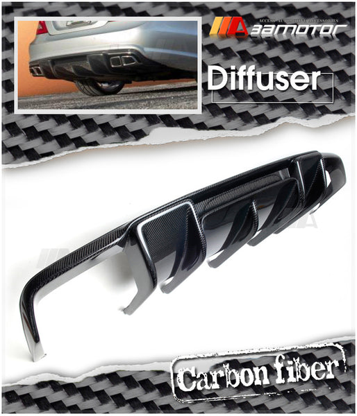 Carbon Fiber R Rear Bumper Diffuser Quad fit for Mercedes C218 / W218 CLS63 AMG