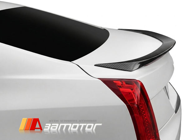 Carbon Fiber Rear Trunk Spoiler Wing fit for 2013-2019 Cadillac ATS Sedan