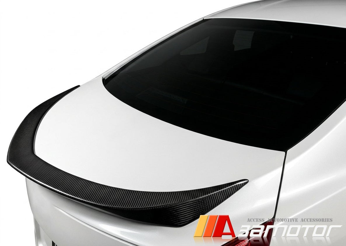 Carbon Fiber Rear Trunk Spoiler Wing fit for 2013-2019 Cadillac ATS Sedan