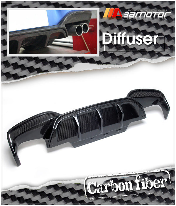 Carbon Fiber P Rear Bumper Diffuser fit for 2012-2017 BMW F06 / F12 / F13 6-Series M Sport Package & M6