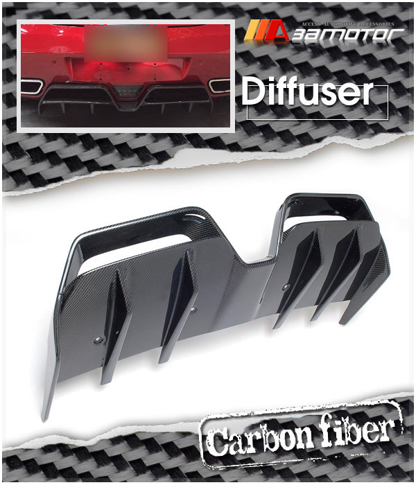 Carbon Fiber Rear Bumper Diffuser fit for 2011-2015 Mercedes C197 / W197 SLS AMG
