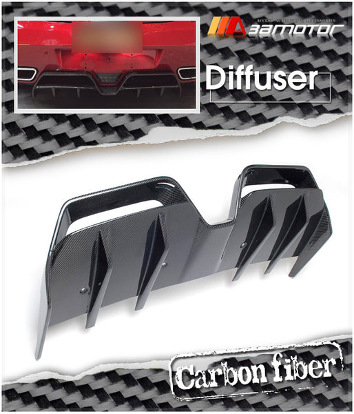 Carbon Fiber Rear Bumper Diffuser fit for 2011-2015 Mercedes C197 / W197 SLS AMG