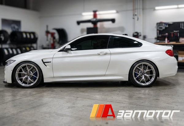 Carbon Fiber Side Skirt Add on Extensions Set fit for 2015-2020 BMW F82 / F83 M4