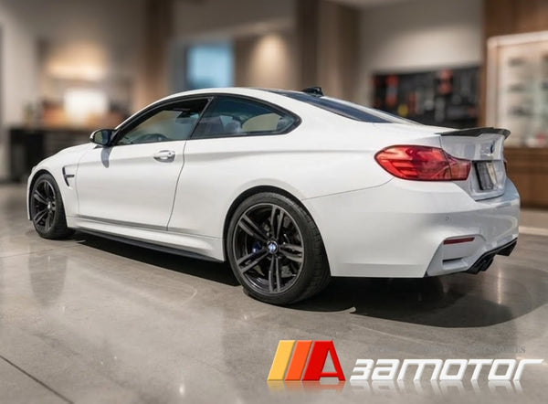 Carbon Fiber Side Skirt Add on Extensions Set fit for 2015-2020 BMW F82 / F83 M4