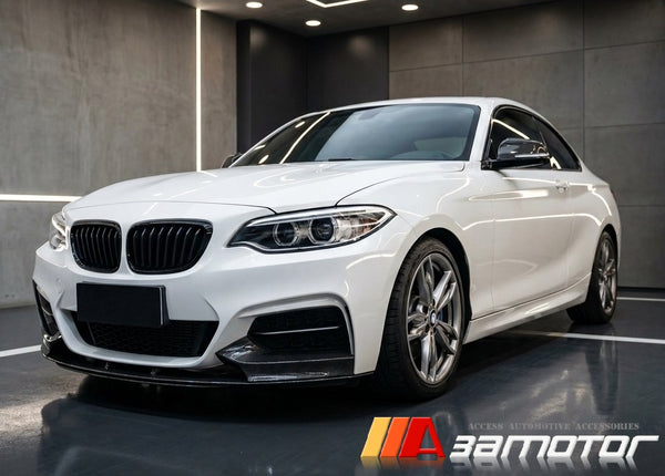 Carbon Fiber MP Front Bumper Splitters fit for 2014-2021 BMW F22 / F23 2-Series M Sport
