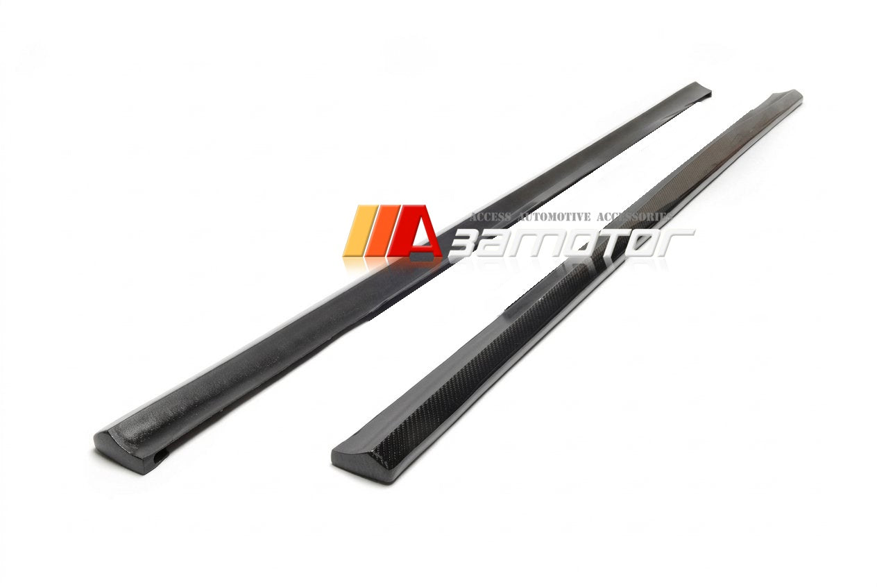 Carbon Fiber Side Skirt Extensions Set fit for 2003-2009 Mercedes W211 E55 / E63 AMG Sedan