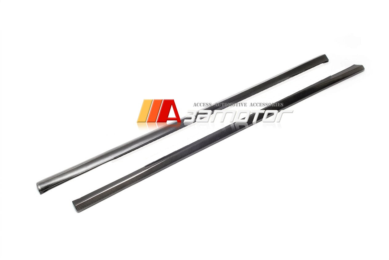 Carbon Fiber Side Skirt Extensions Set fit for 2003-2009 Mercedes W211 E55 / E63 AMG Sedan