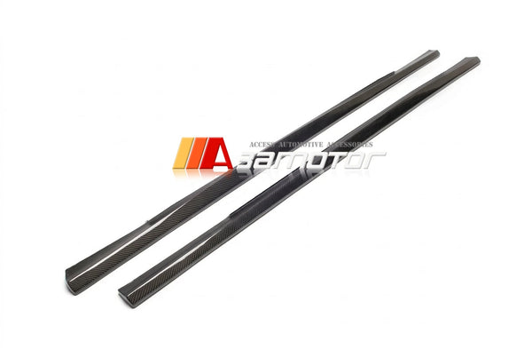 Carbon Fiber Side Skirt Extensions Set fit for 2003-2009 Mercedes W211 E55 / E63 AMG Sedan