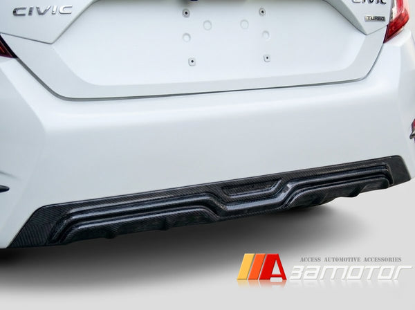 Carbon Fiber Rear Bumper Diffuser fit for 2016-2021 HONDA Civic Sedan