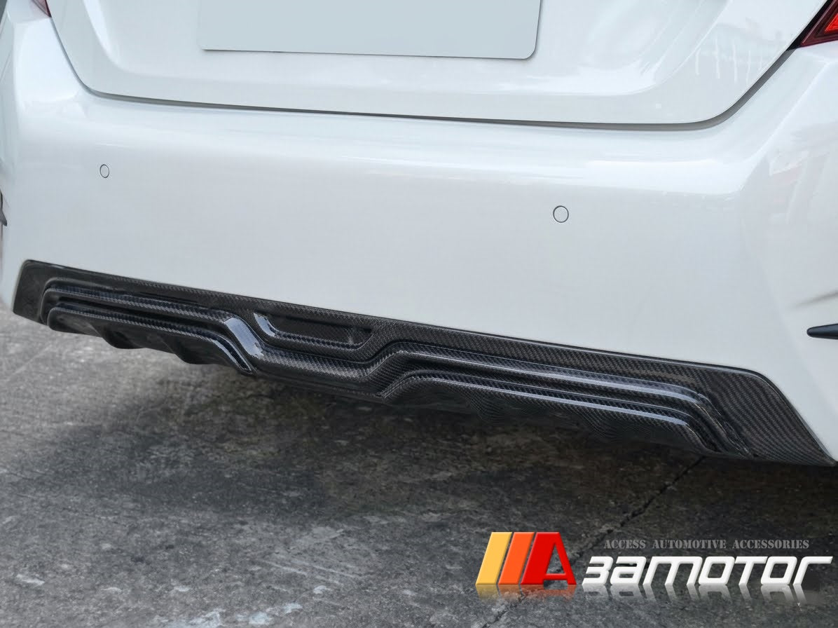 Carbon Fiber Rear Bumper Diffuser fit for 2016-2021 HONDA Civic Sedan