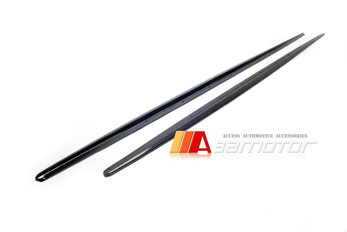 Carbon Fiber MP Side Skirt Extensions 2 PCS Set fit for 2014-2021 BMW F22 / F23 2-Series M Sport