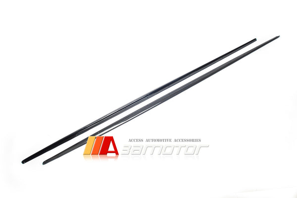 Carbon Fiber MP Side Skirt Extensions 2 PCS Set fit for 2014-2021 BMW F22 / F23 2-Series M Sport