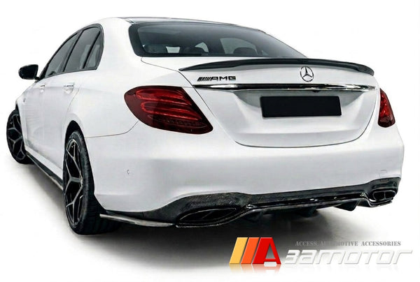 Carbon Fiber Rear Trunk Spoiler Wing fit for 2017-2023 Mercedes W213 E-Class Sedan