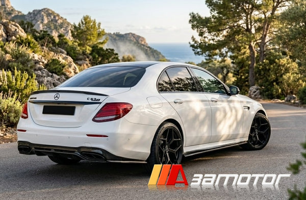 Carbon Fiber Rear Trunk Spoiler Wing fit for 2017-2023 Mercedes W213 E-Class Sedan