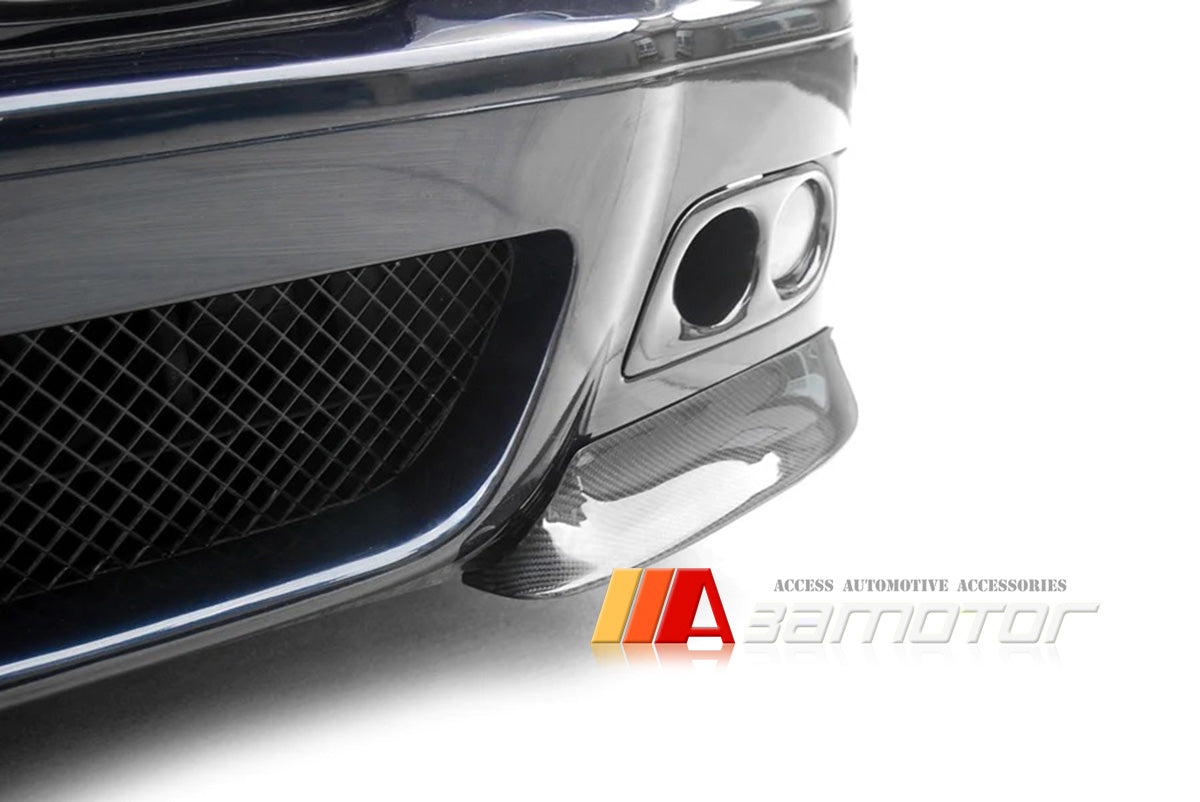 Carbon Fiber Front Bumper Splitters Set fit for 2001-2006 BMW E46 M3